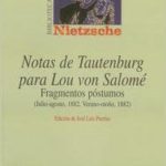 NOTAS DE TAUTENBURG PARA LOU VON SALOMÉ